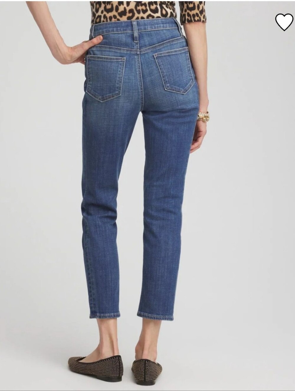 Chico's So Slimming Girlfriend Slim Leg Crop Jeans - Picture 3 of 12